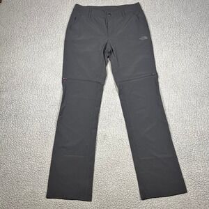 The North Face Paramount Convertible Pants Shorts Black Womens Size 2 Trekking